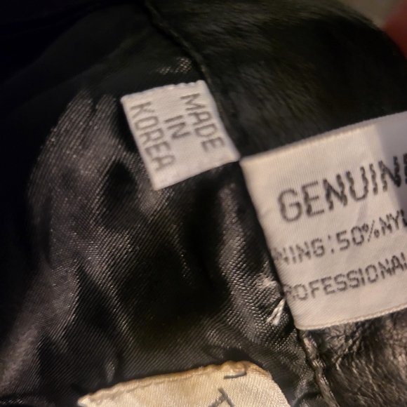 Leather Vtg 90s Winlit Pencil Skirt in Black - Picture 8 of 10